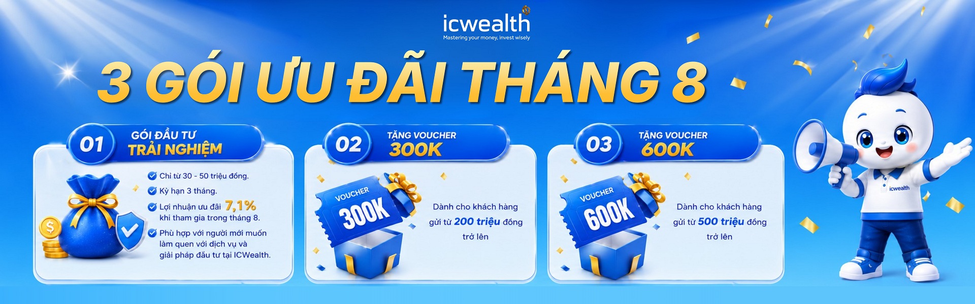 Quỹ đầu tư ICWealth - CTKM Tháng 8 cực hot Quỹ đầu tư ICWealth - CTKM Tháng 8 cực hot